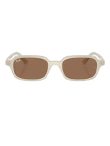 RAY-BAN Zuri Cloudy Warm White - Dark Brown Sunglasses Sunglasses Ray-Ban 