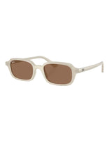 RAY-BAN Zuri Cloudy Warm White - Dark Brown Sunglasses Sunglasses Ray-Ban 