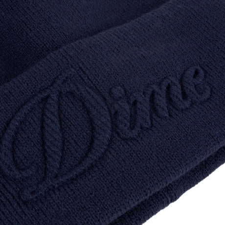 DIME Cursive Fold Beanie Navy Men's Beanies Dime MTL 