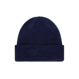 DIME Cursive Fold Beanie Navy Men's Beanies Dime MTL 