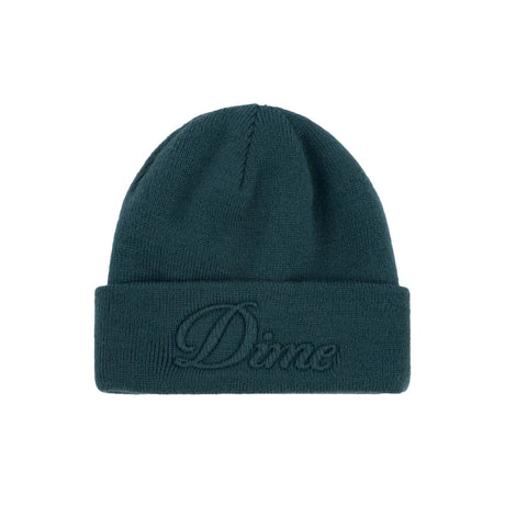 DIME Cursive Fold Beanie Teal Men's Beanies Dime MTL 