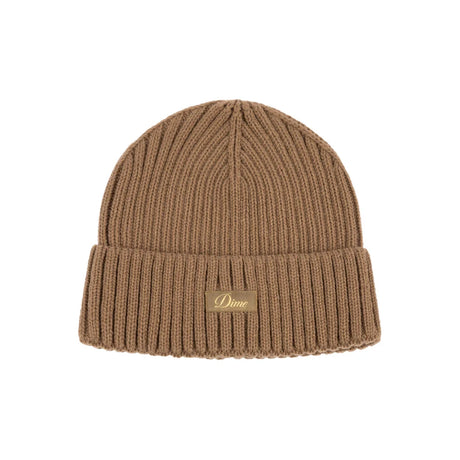 DIME Cursive Rib Beanie Coffee Men's Beanies Dime MTL 