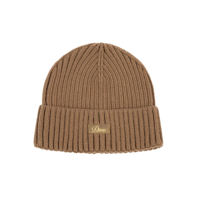 DIME Cursive Rib Beanie Coffee Men's Beanies Dime MTL 