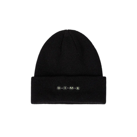 DIME Space Fold Beanie Black Men's Beanies Dime MTL 