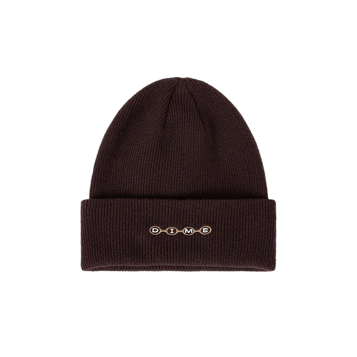 DIME Space Fold Beanie Dark Brown
