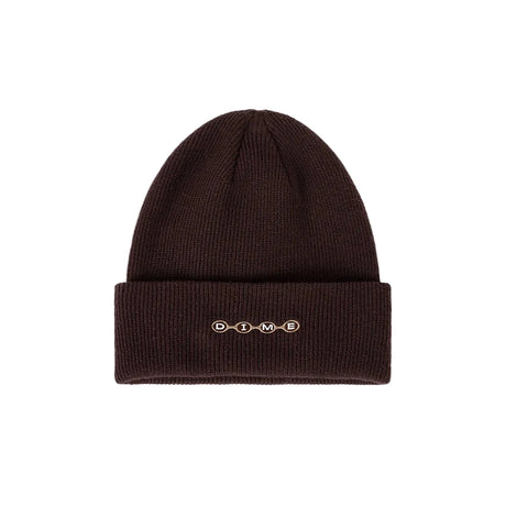 DIME Space Fold Beanie Dark Brown Men's Beanies Dime MTL 
