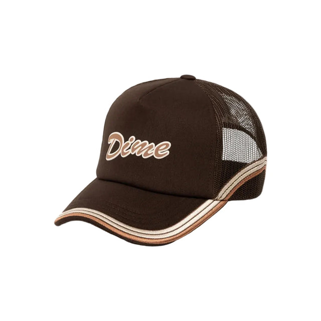 DIME Race Trucker Cap Brown Men's Hats Dime MTL 