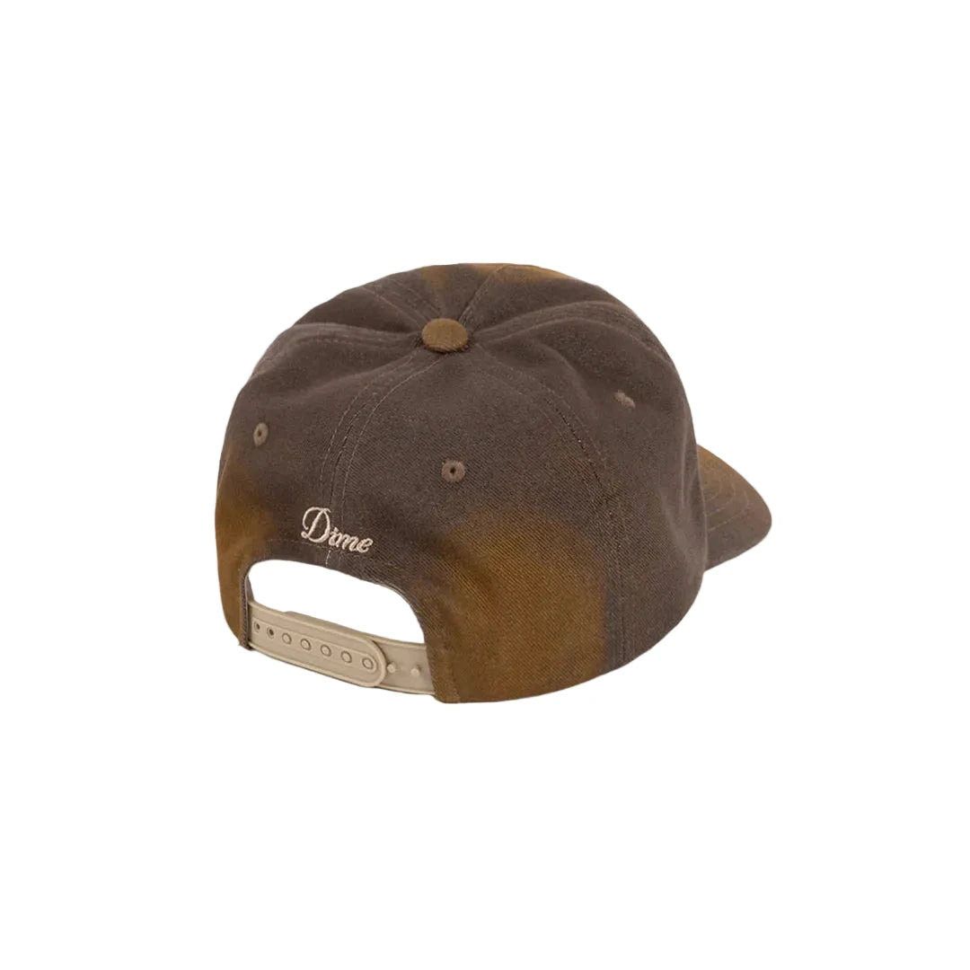 DIME Cursive Denim Worker Cap Brown Washed Men's Hats Dime MTL 