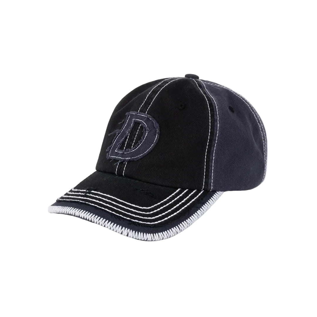 DIME Wavy D Low Pro Cap Black Men's Hats Dime MTL 
