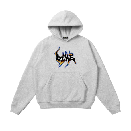 DIME Oil Hoodie Heather Grey Men's Pullover Hoodies Dime MTL 