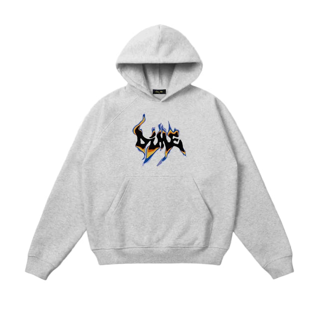 DIME Oil Hoodie Heather Grey Men's Pullover Hoodies Dime MTL 