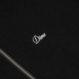 DIME Cursive Small Logo Zip Hoodie Black Men's Zip Hoodies Dime MTL 