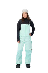 AIRBLASTER Women's Hot Bib Snow Pants Mint 2027 Women's Snow Bib Pants Airblaster 