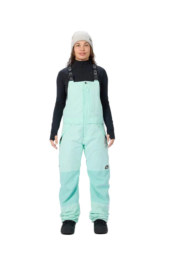 AIRBLASTER Women's Hot Bib Snow Pants Mint 2027 Women's Snow Bib Pants Airblaster 