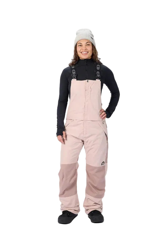 AIRBLASTER Women's Hot Bib Snow Pants Rosewood 2027 Women's Snow Bib Pants Airblaster 