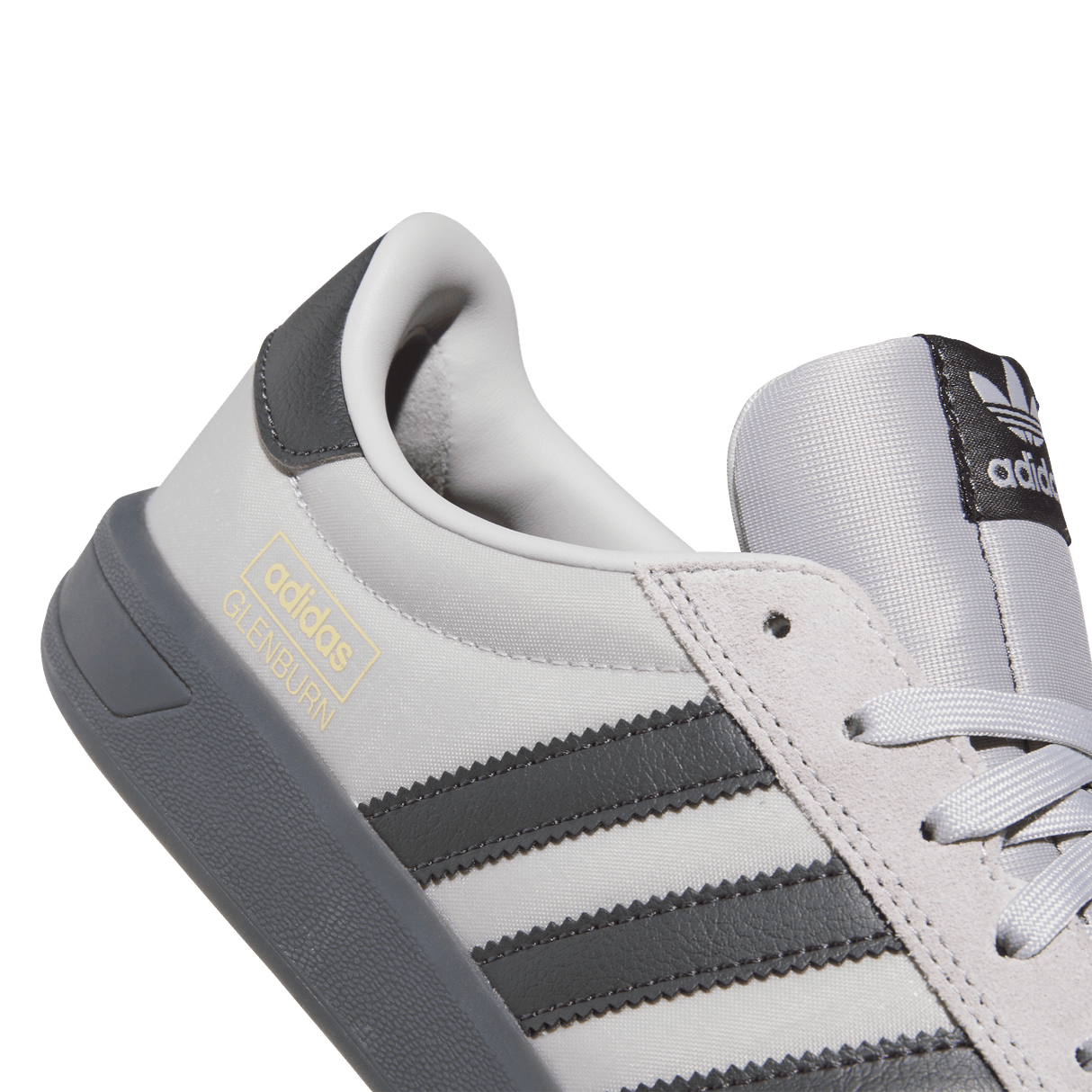 ADIDAS Glenburn Shoes Gray Two/Carbon/Blue Bird Men's Skate Shoes Adidas 