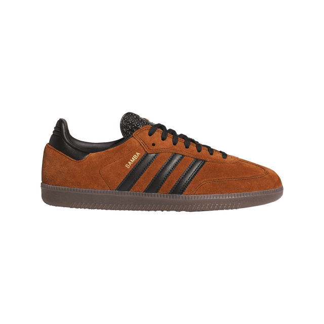 ADIDAS Samba ADV Shoes Dusky Bronze/Core Black/Gum Men's Skate Shoes Adidas 