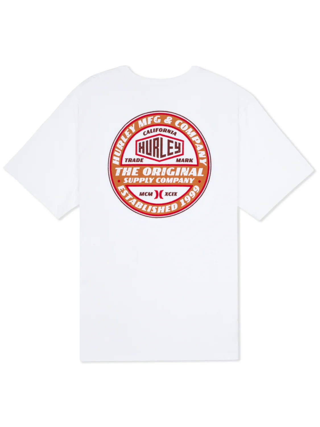 HURLEY The Original T-Shirt White Men's Short Sleeve T-Shirts Hurley 