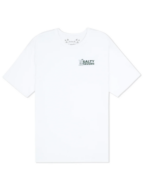 HURLEY Salty Tavern T-Shirt White Men's Short Sleeve T-Shirts Hurley 
