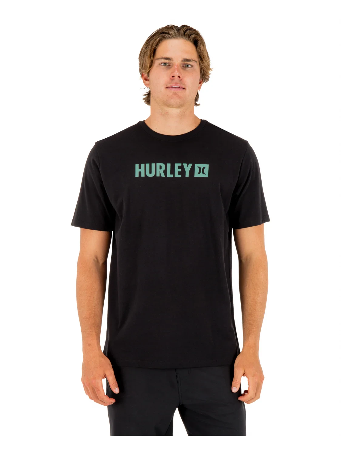 HURLEY The Box T-Shirt Black Men's Short Sleeve T-Shirts Hurley 
