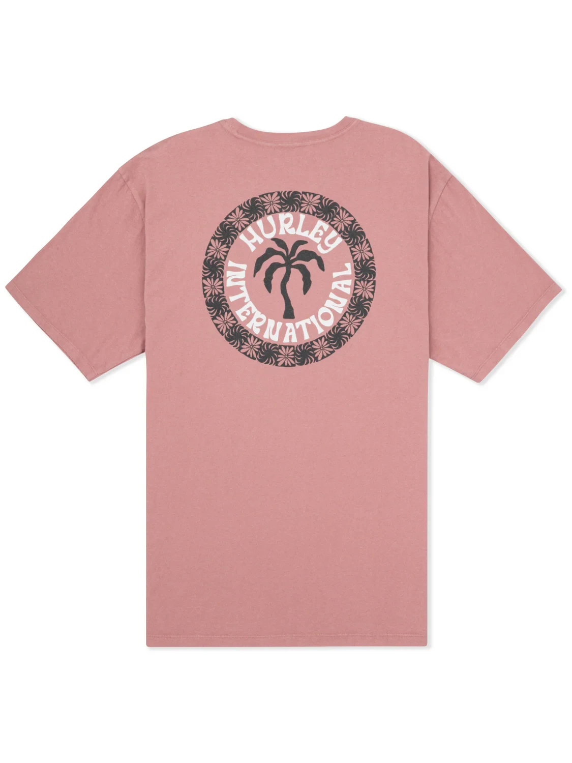 HURLEY Palm T-Shirt Phantom Rose Men's Short Sleeve T-Shirts Hurley 