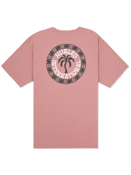 HURLEY Palm T-Shirt Phantom Rose Men's Short Sleeve T-Shirts Hurley 