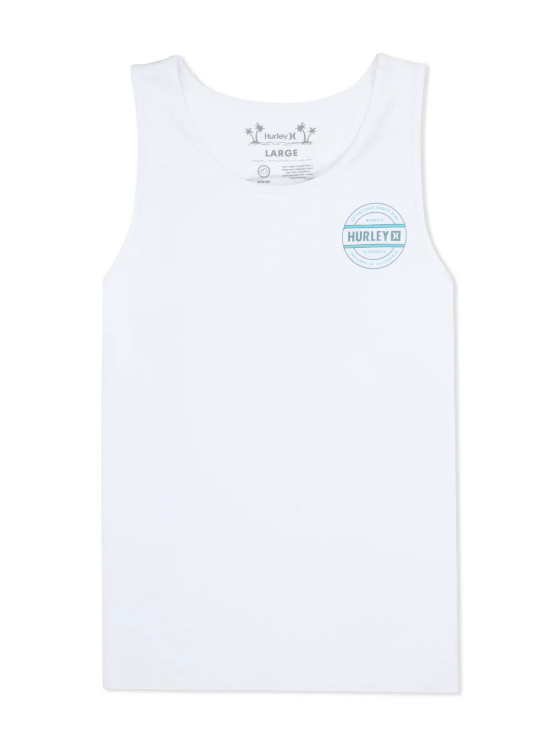 HURLEY Filler Tank White Men's Tank Tops Hurley 