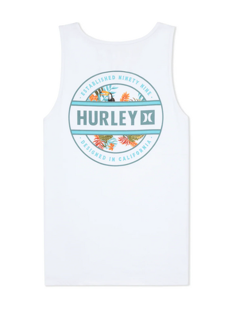 HURLEY Filler Tank White Men's Tank Tops Hurley 