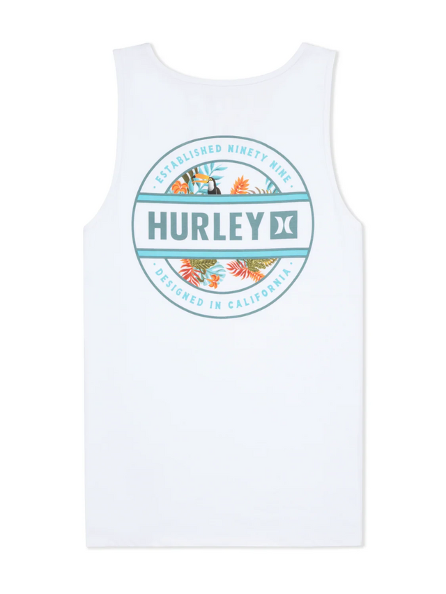 HURLEY Filler Tank White Men's Tank Tops Hurley 