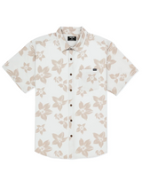 HURLEY Newport Stretch Short Sleeve Button Up Bone Men's Short Sleeve Button Up Shirts Hurley 