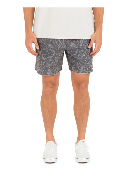 HURLEY Phantom Naturals Scallop Volley 17" Boardshorts Black Men's Boardshorts Hurley 