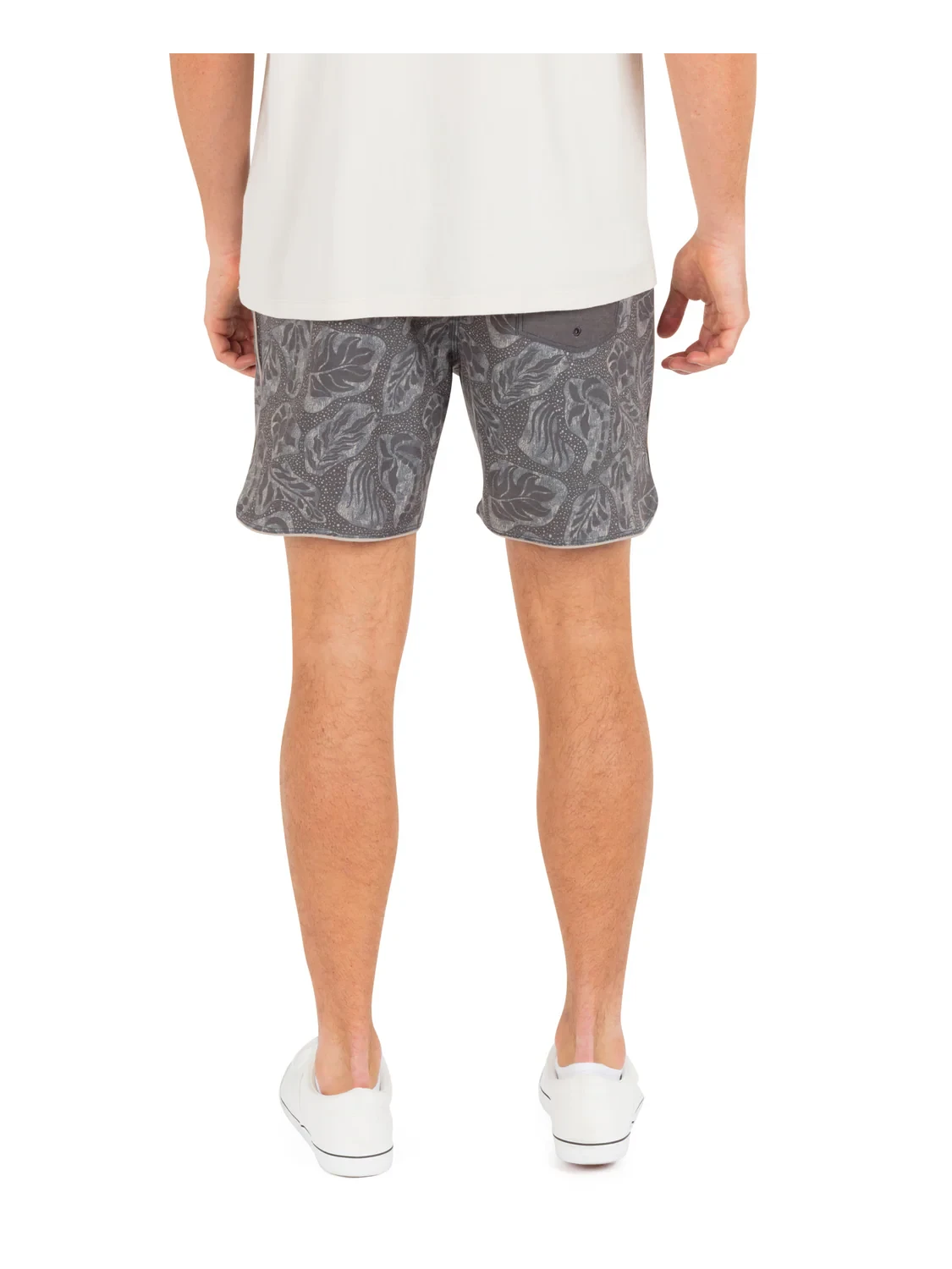 HURLEY Phantom Naturals Scallop Volley 17" Boardshorts Black Men's Boardshorts Hurley 