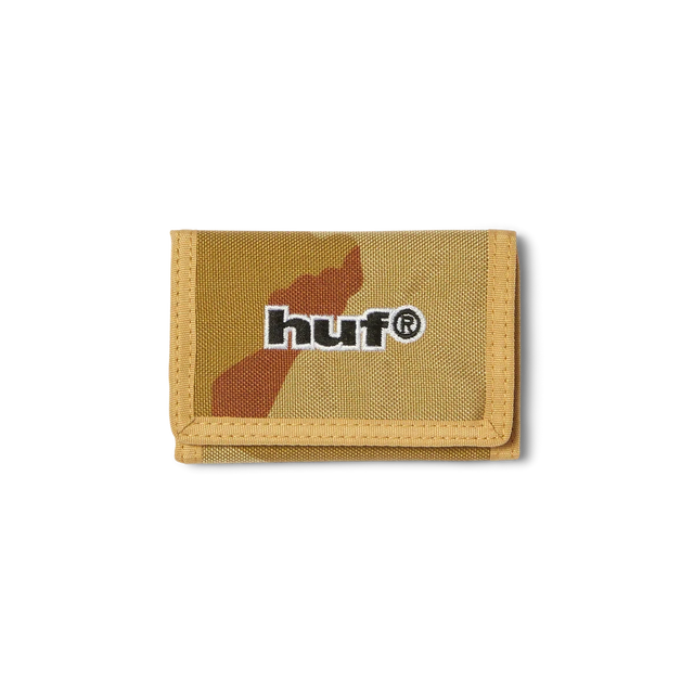 HUF 89 Wallet Brown Camo Men's Wallets Huf 