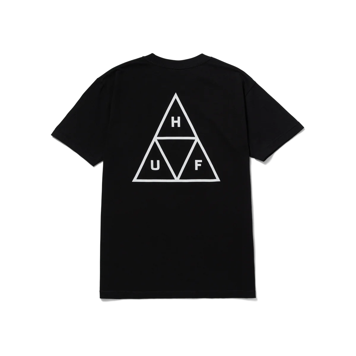 HUF Set Triple Triangle T-Shirt Black Men's Short Sleeve T-Shirts huf 