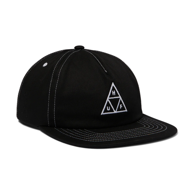 HUF Set Triple Triangle Snapback Hat Black/White Men's Hats huf 