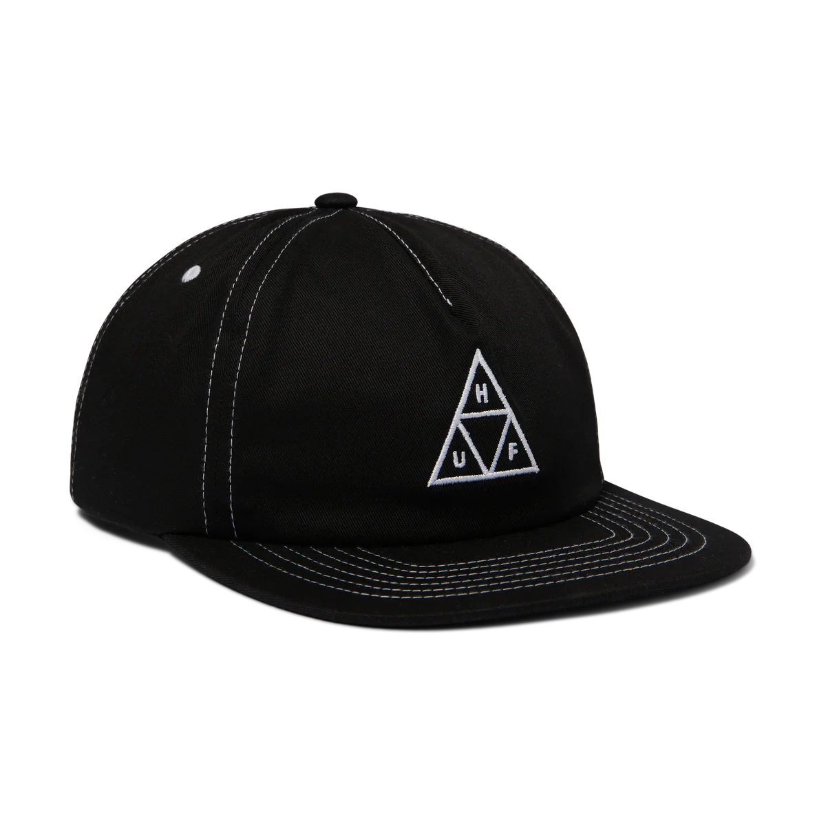 HUF Set Triple Triangle Snapback Hat Black/White Men's Hats huf 