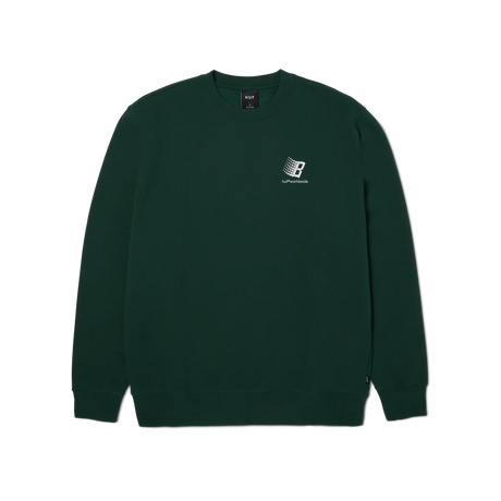 HUF X BRONZE Crewneck Sweater Forest Green Men's Crewnecks Huf 