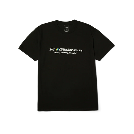 HUF X GReddy Motors T-Shirt Black Men's Short Sleeve T-Shirts Huf 