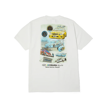 HUF X GReddy Parts T-Shirt White Men's Short Sleeve T-Shirts Huf 
