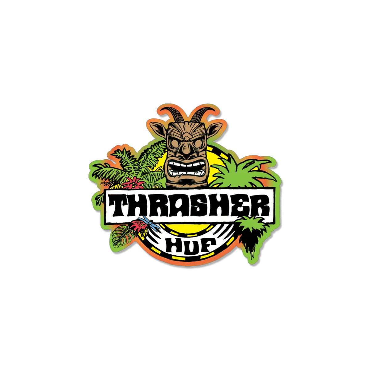 HUF x Thrasher Sticker Stickers Huf 