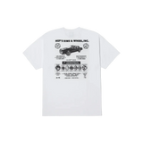 HUF Rim & Wheel Inc T-Shirt White Men's Short Sleeve T-Shirts Huf 