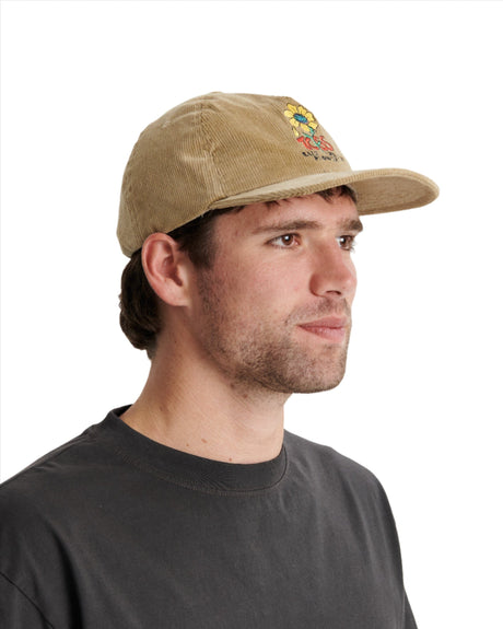 CRITICAL SLIDE Bene Cibo Trucker Hat Tan Men's Hats The Critical Slide Society 