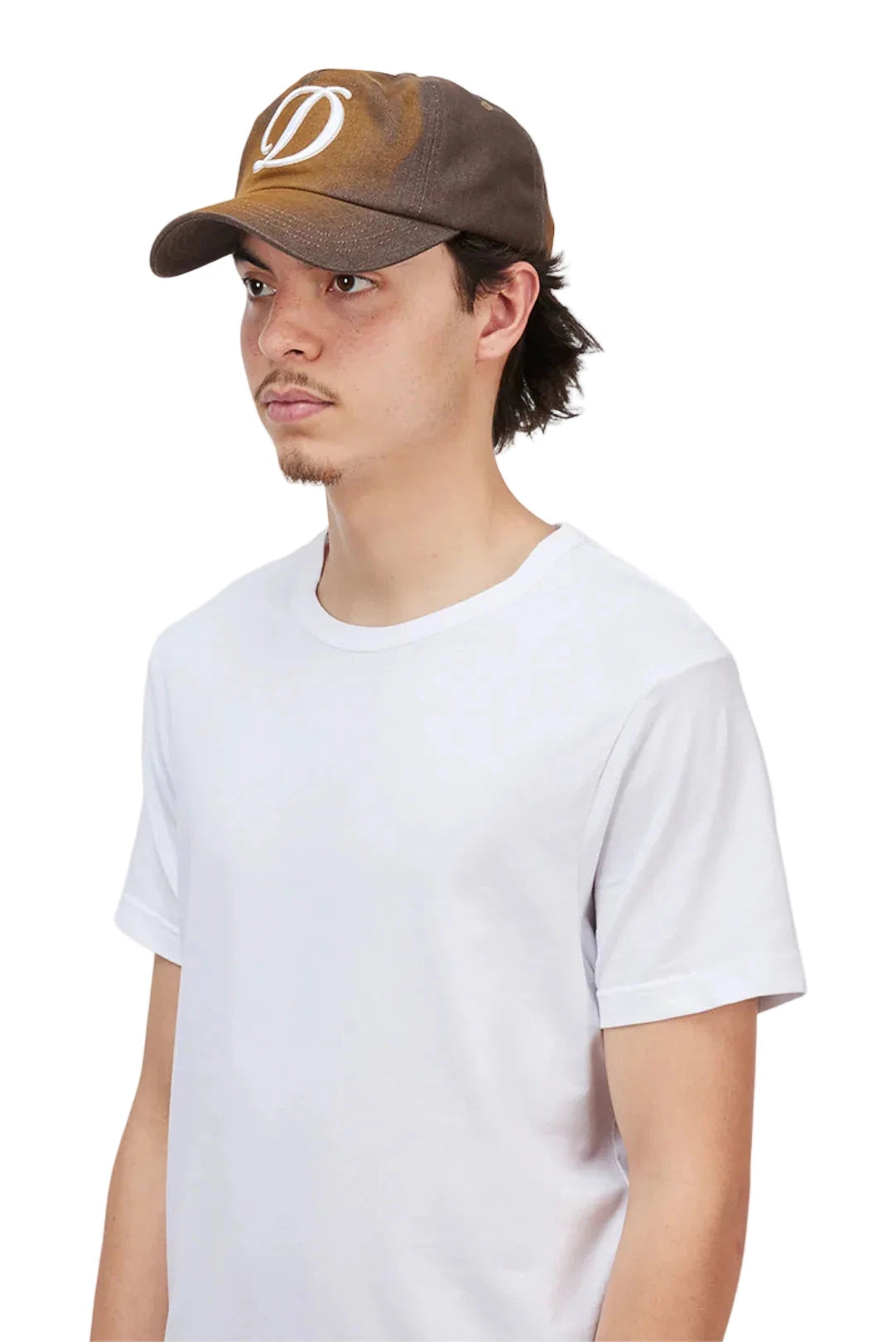 DIME Cursive Denim Worker Cap Brown Washed Men's Hats Dime MTL 