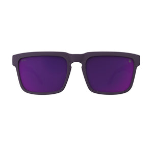 SPY Helm Matte Plum - Happy Grey Green Dark Purple Spectra Mirror Sunglasses Sunglasses Spy 