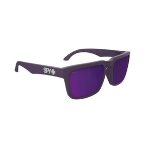 SPY Helm Matte Plum - Happy Grey Green Dark Purple Spectra Mirror Sunglasses Sunglasses Spy 