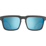 SPY Helm Soft Matte Dark Grey - Happy Grey Green Light Blue Spectra Mirror Polarized Sunglasses Sunglasses Spy 