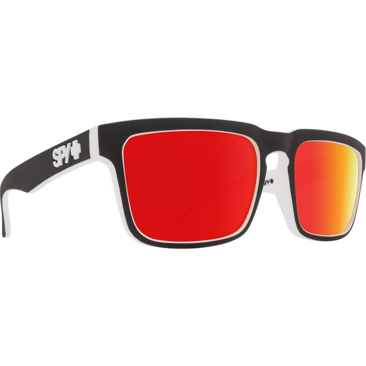 SPY Helm Whitewall - Happy Grey Green with Red Spectra Mirror Sunglasses Sunglasses Spy 