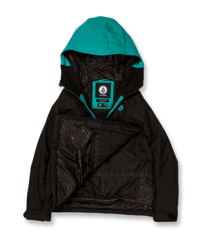 VOLCOM Kids Sluff Insulated Pullover Snowboard Jacket Black 2024 Youth Snow Jackets Volcom 