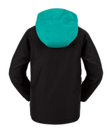 VOLCOM Kids Sluff Insulated Pullover Snowboard Jacket Black 2024 Youth Snow Jackets Volcom 