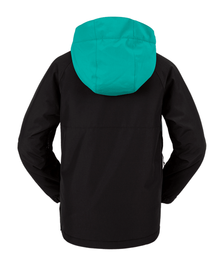 VOLCOM Kids Sluff Insulated Pullover Snowboard Jacket Black 2024 Youth Snow Jackets Volcom 